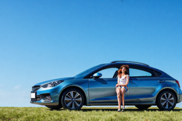 Imagem de um carro novo representando financiamento sem consulta ao Serasa