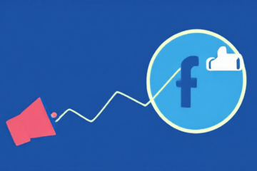 Imagem de um smartphone exibindo o aplicativo de otimização do Facebook, com gráficos de desempenho e ícones de eficiência.