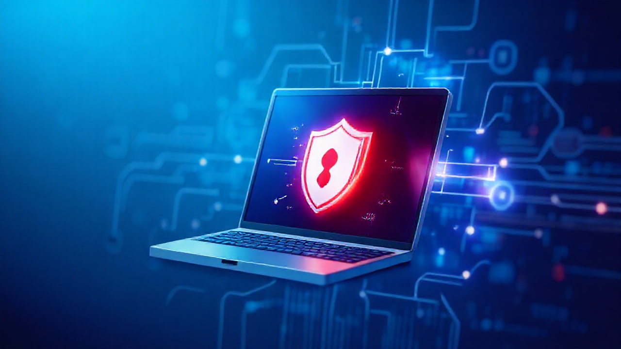 Imagem representando proteção digital com antivírus em dispositivos móveis.