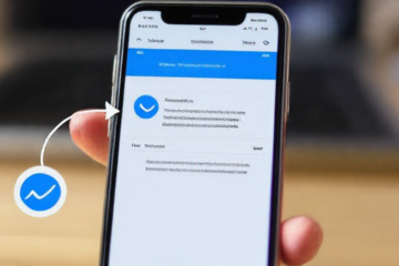 Imagem de destaque mostrando a recuperação de mensagens do Messenger em smartphones iOS.