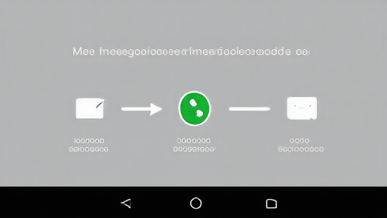 Ilustração de um aplicativo de recuperação de conversas do Messenger em uso.