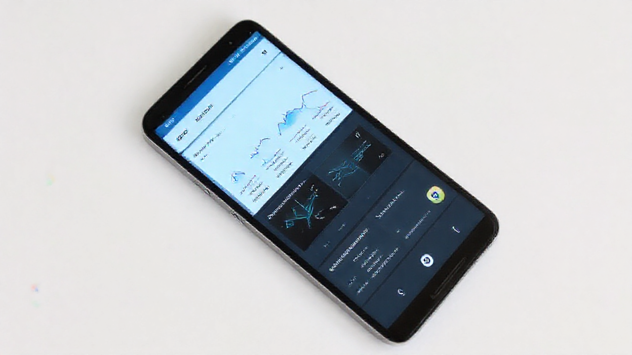 Imagem de um smartphone mostrando um aplicativo de otimização em funcionamento