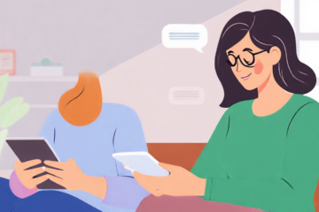 Imagem ilustrando um aplicativo de leitura de mensagens de outro messenger.