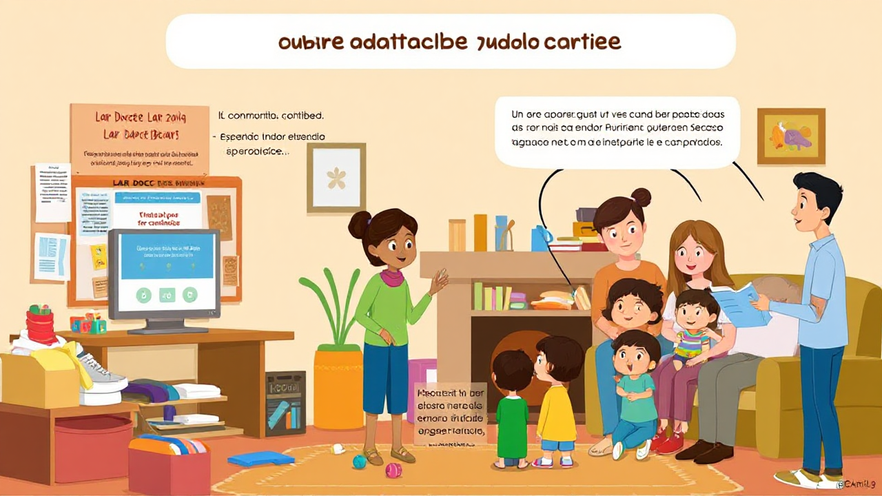Imagem de participantes do Lar Doce Lar envolvidos em atividades de apoio e construção.