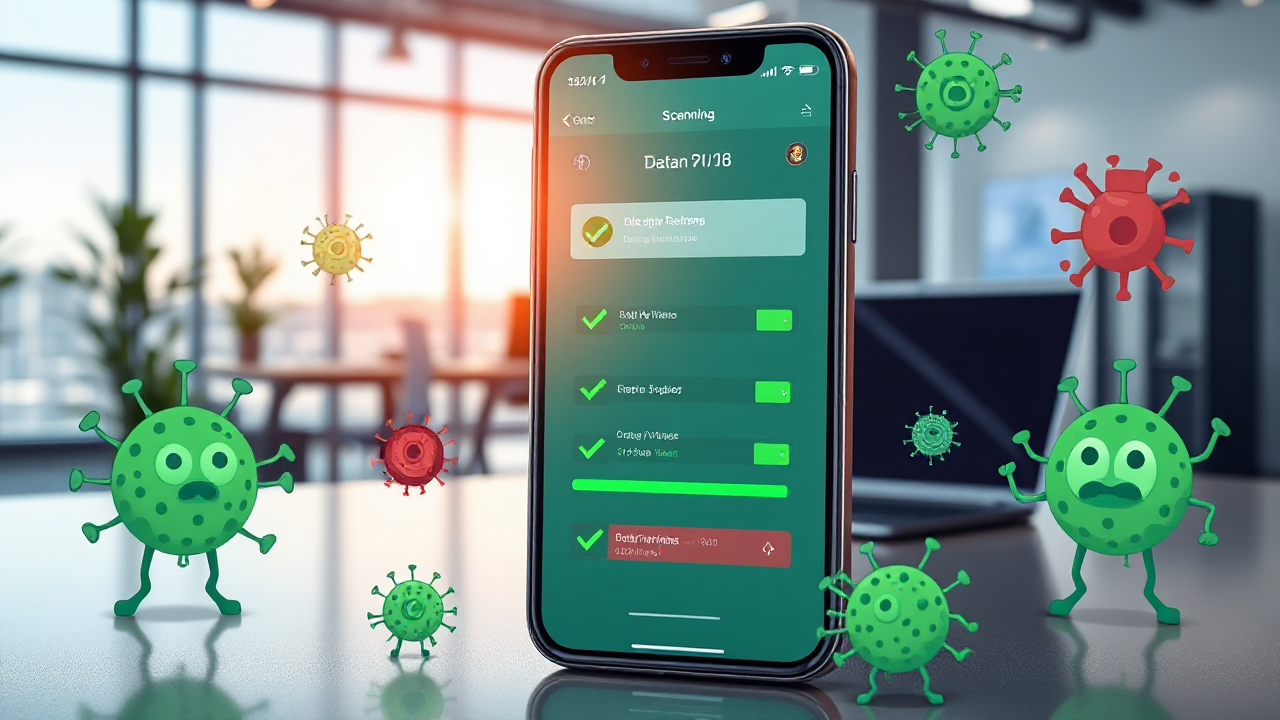 Imagem ilustrativa sobre como detectar vírus no celular e proteger dados pessoais.