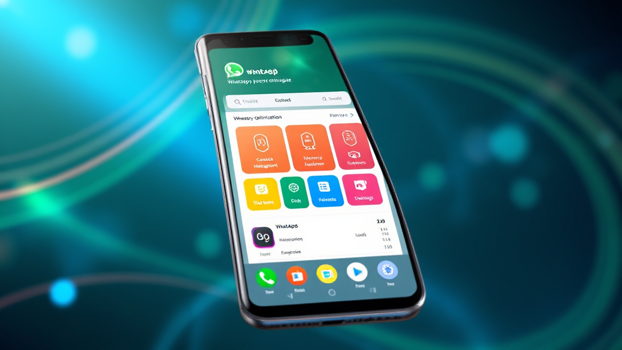 Imagem ilustrativa de um aplicativo que promete otimizar e acelerar o WhatsApp.