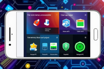 Imagem ilustrativa sobre limpeza e otimização da memória em celulares.