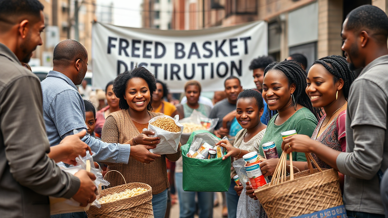 Imagem ilustrativa sobre como obter cesta básica gratuita para famílias em necessidade.
