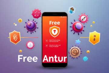 Imagem ilustrativa de um aplicativo de antivírus grátis que protege dispositivos contra malware.