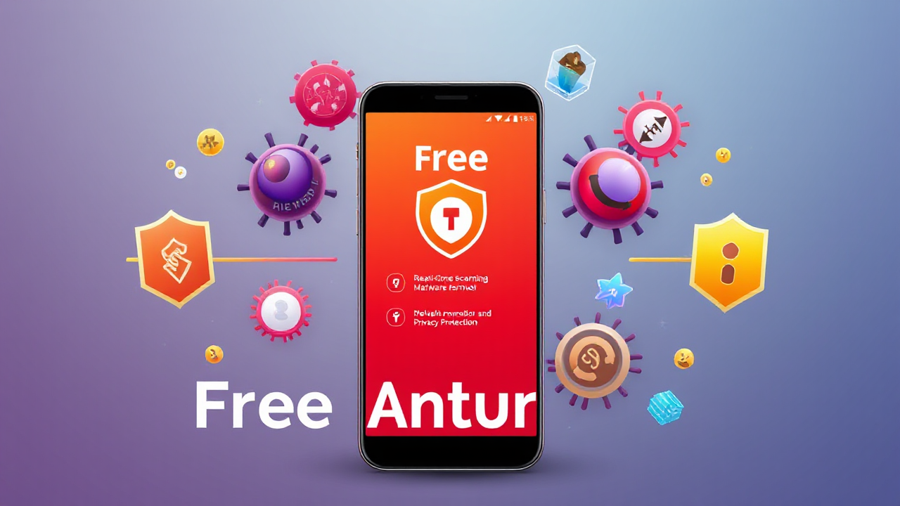 Imagem ilustrativa de um aplicativo de antivírus grátis que protege dispositivos contra malware.