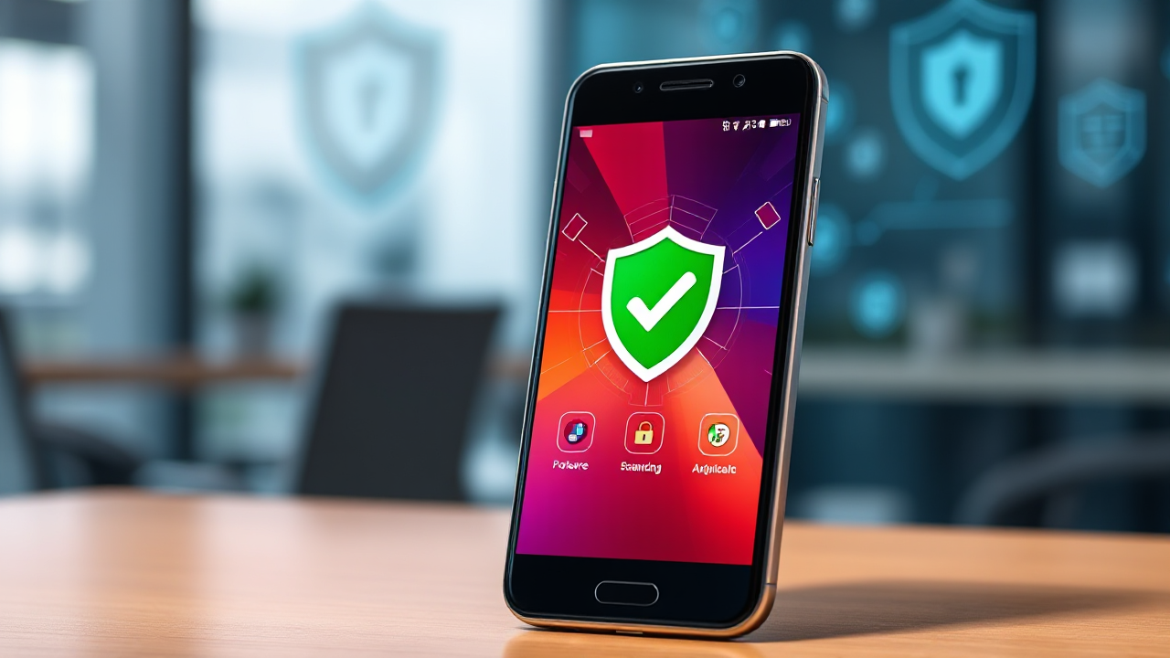 Imagem ilustrativa do aplicativo Super Antivirus, destacando suas funcionalidades de proteção e eficácia contra ameaças digitais.