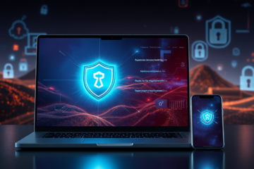 Imagem de um software antivírus mostrando proteção eficaz contra vírus e ameaças