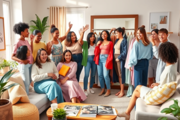 Pessoas recebendo roupas grátis da SHEIN em programas de teste.