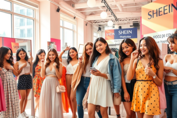 Imagem de moda com peças da SHEIN disponíveis gratuitamente