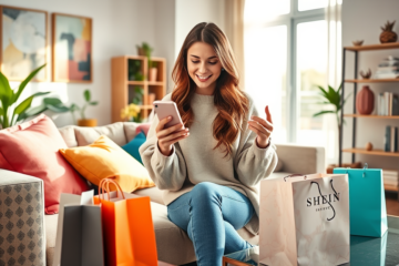 Imagem destacando as novidades e promoções do app da SHEIN