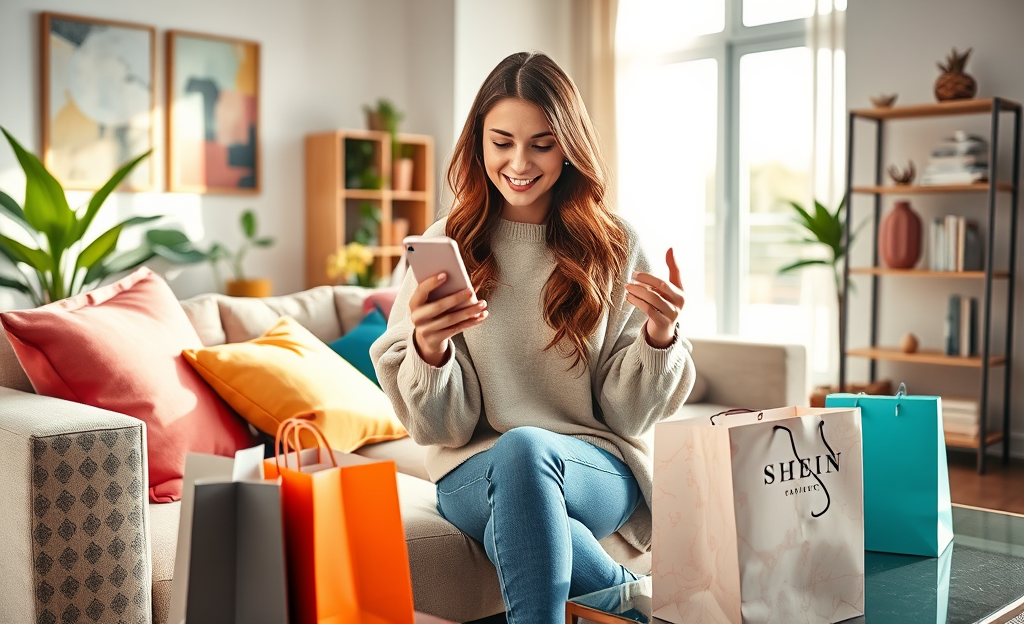 Imagem destacando as novidades e promoções do app da SHEIN