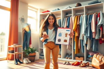 Imagem de roupas disponíveis na SHEIN que podem ser testadas de graça.