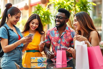 Imagem de uma pessoa utilizando roupas da SHEIN com looks variados e estilosos.