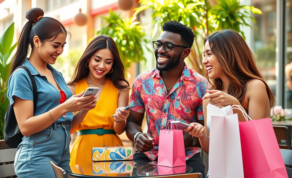 Imagem de uma pessoa utilizando roupas da SHEIN com looks variados e estilosos.